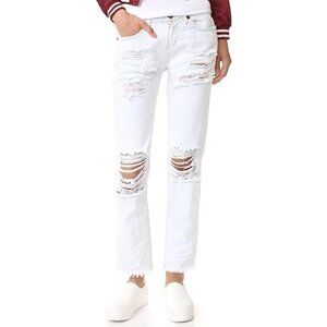 Free People One Teaspoon Xanthe Awesome Baggies Jeans Light Wash straight leg